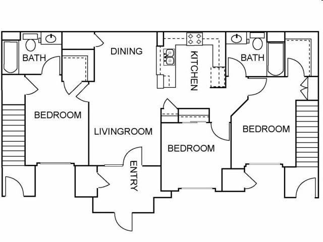 3BR/2BA - SAN ANTONIA VISTA APARTMENTS