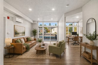 Living Room and Den - 1 Bedroom 1.5 Bath - Lofts at Garden District