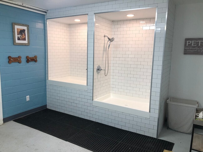 Pet Spa with tiled shower area for all of your pet grooming needs. - Oak Park
