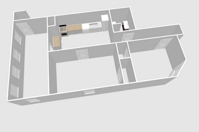 Plano del apartamento 4 en 3D - 18 Everett Ave