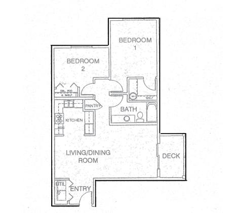 2BR/1BA - Kent Manor