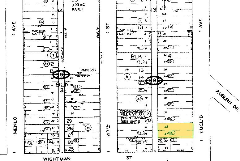 Plat Map - 3810 Euclid Ave