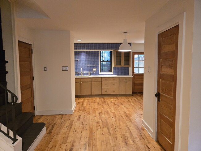 Kitchen from front of house/living room. - 862 N Lawrence St