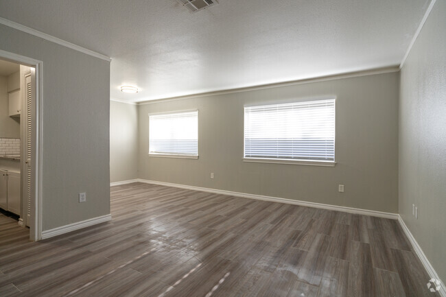 Living Room and Dining Area - Third Street Apartments