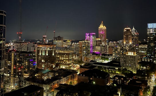 View from Balcony - 855 Peachtree St NE Apartment