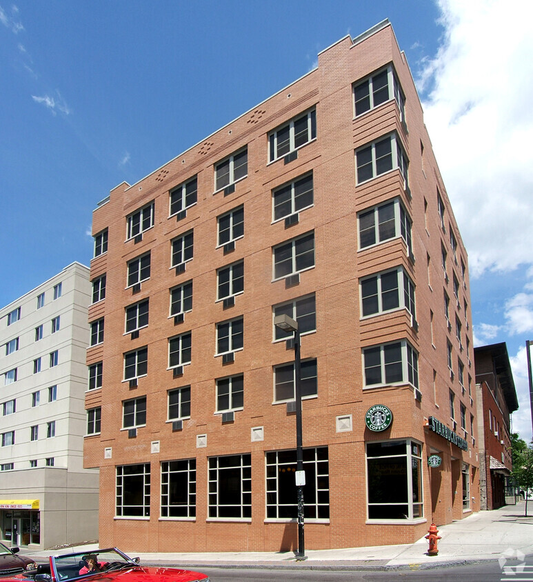 View from the southeast at Dryden Road and College Avenue - 400 College Avenue