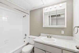 1BR, 1BA - 768SF - Primary Bathroom - RiverStone Apartment Homes