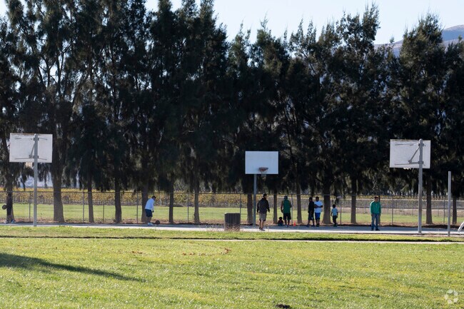 Patriot Park has a basketball court to play a pickup game.
