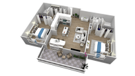 2 bdrm 2 bthrm 985 sq ft