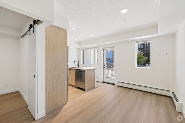 1 chambre, 1 salle de bain avec bureau - 544 pi² - Salon - ONE51
