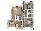 2 Bed 2 Bath B