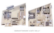 3 Bedroom 2.5 Bath