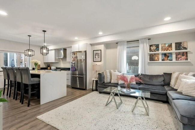 Living room and kitchen - 169 W 9th St
