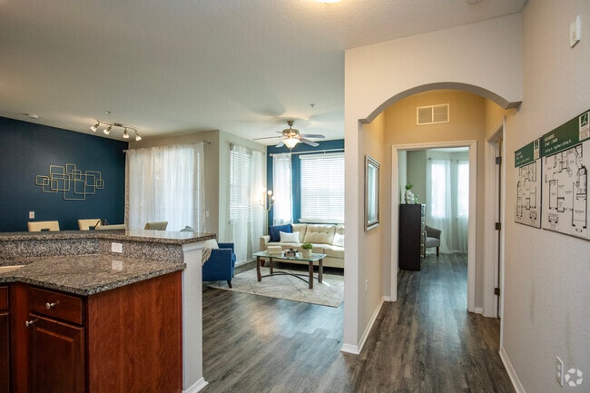 2BR, 2BA - 1283SF - The Club at Hidden River Apartments