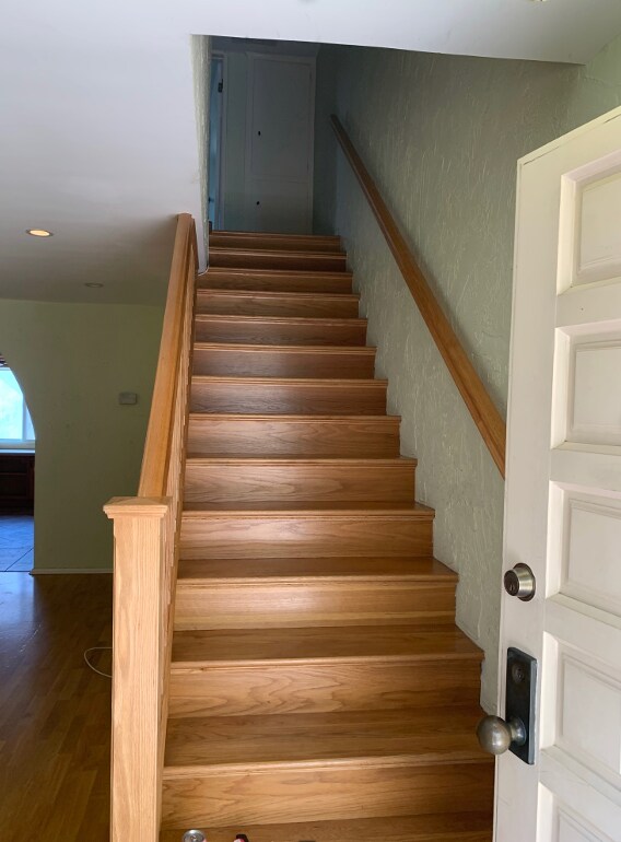 Beautiful hard wood floors and stairs. - 4370 Colfax Ave