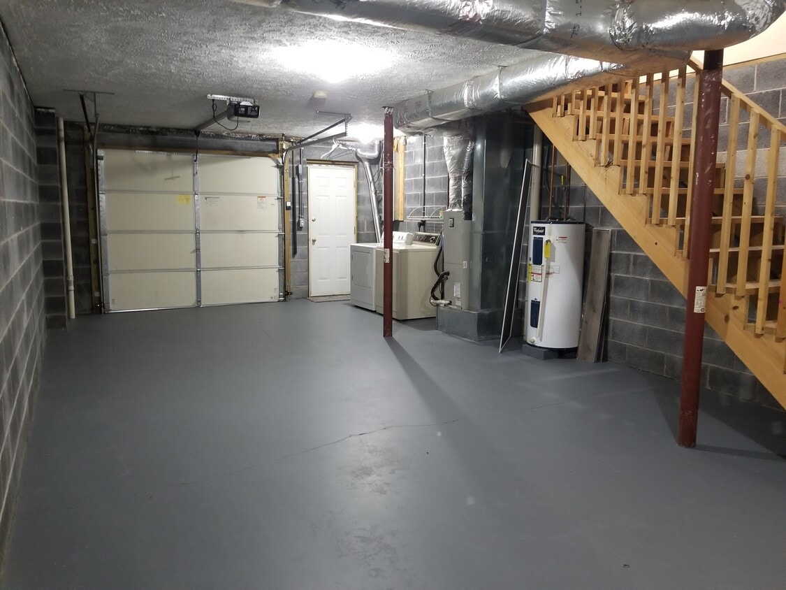 Basement: 2-car garage (if parked bumper to bumper) or 1 car garage with room for storage. Washer and dryer. - 343 Beaverview Dr