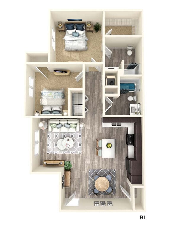 Plano de planta - Parc at Rosenwald