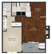 One Bedroom - Plan A - Renovated