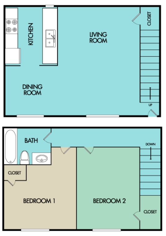 2BR/1BA - Lexington Ridge Apartments & Townhomes