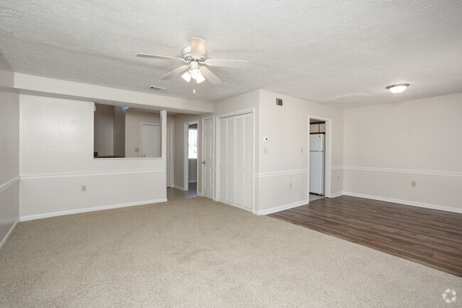 2BR, 2.5BA - 1,404SF - Living Room - Hampton Townhomes