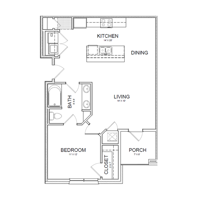 Plano de planta - Reserve at Howell Place