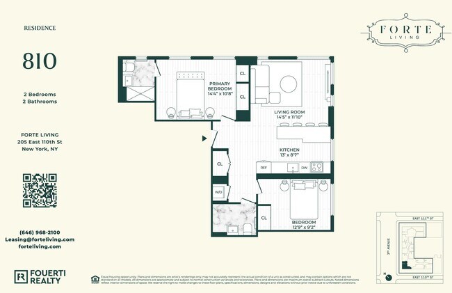Building Photo - Forte Living - APT. 810 | 2 BDR, 2 BR | 962 Sq Ft | Forte Living | East Harlem