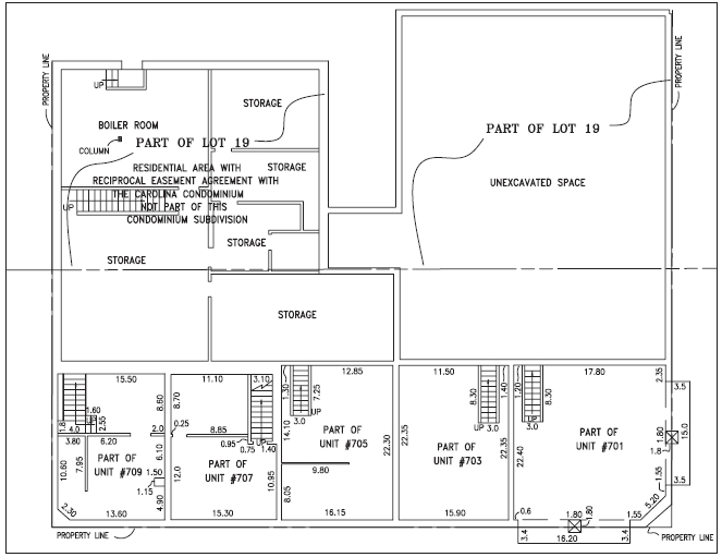 Plano de planta - 701-709 Kennedy St NW