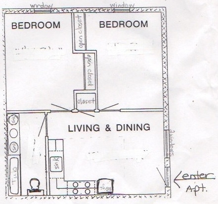 2BR/1BA - Coffeen Heights Apartments