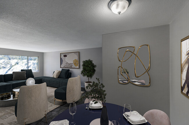 Sala de estar organizada - Timber Ridge Apartments