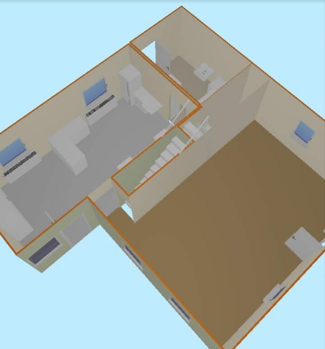 First Floor Kitchen and Living Room - 91 Scheller Rd