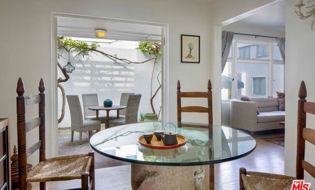 Lower level / French doors open - 140 Hollister Ave