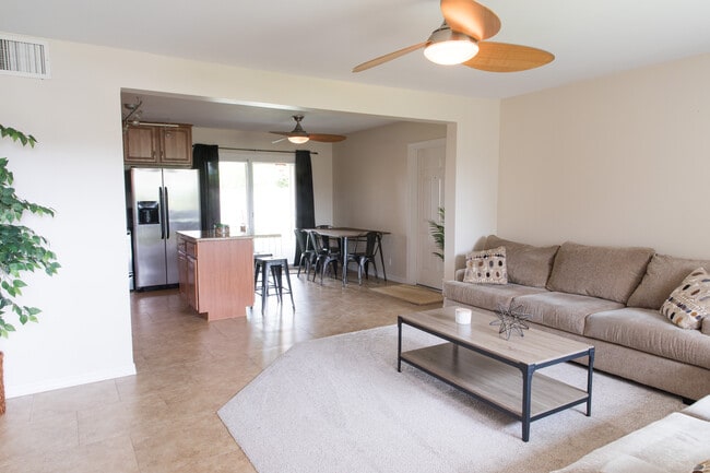 Shared Living room and kitchen space - 7561 E Belleview St