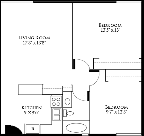 2BR/1BA - University Village