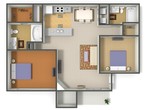 2 Bedroom, 2 Bath Mini-Upgrade