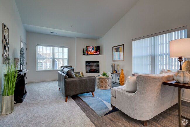 2BR, 1BA - 1125SF - Sala de estar - Highland Knolls