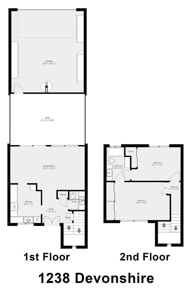 Building Photo - Two Story 2 Bed 1.5 Bath With Double Car G...