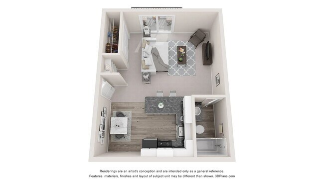 Una representación en plano 3D de The Cape. - Welby Park Estates