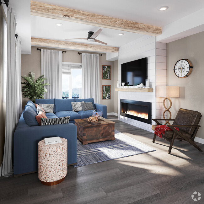 Living Room | Seaside Village - Seaside Village Apartments