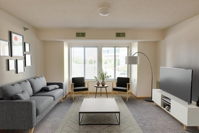 2BR, 2BA - B Living Room - University Village Apartments