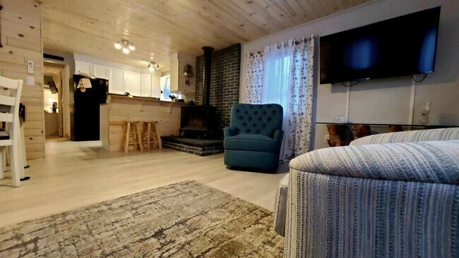 Gas log fireplace heater. Furnished - 1129 N Sand Lake Rd