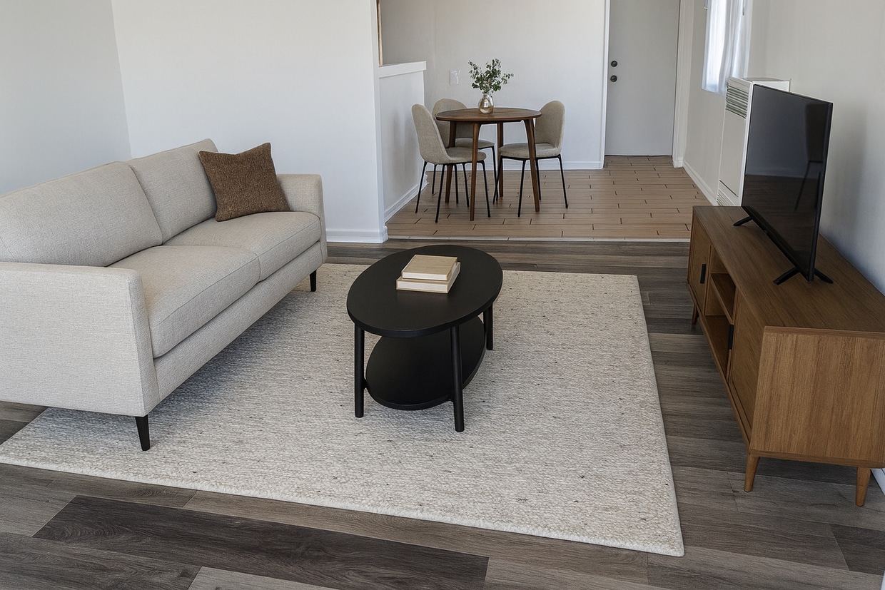 Staged photo of living room - 1518 W 85th St