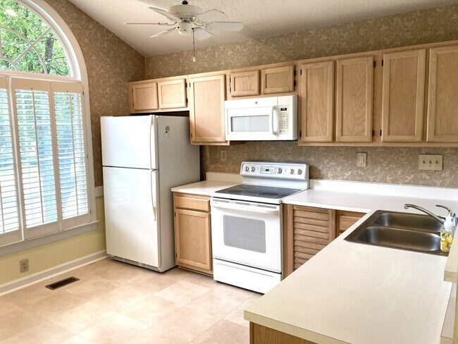 La cocina moderna tiene todos los electrodomésticos y mucho espacio de almacenamiento, incluso despensa. - 1243 Cranebridge Pl