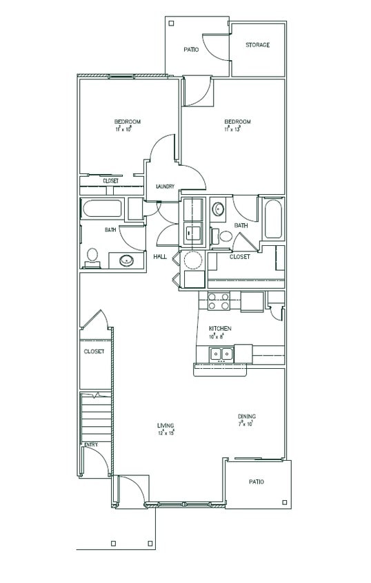 2BR/2BA - Appleton