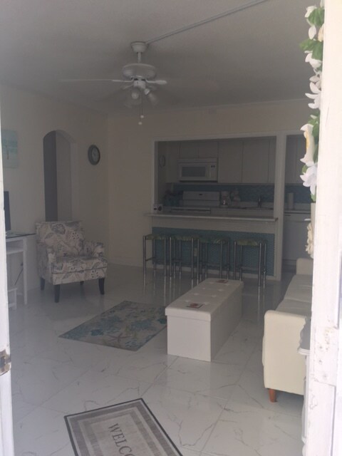 View from frt. door - 649 Royal Palm Blvd Apartment