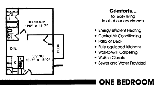 Plano de planta - Brookshire Apartments