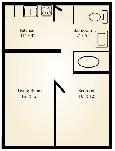 1BR/1BA - Saxony Manor