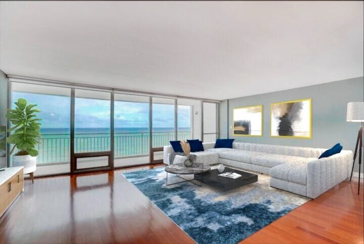 Oceanfront Livingroom - 1390 S Ocean Blvd