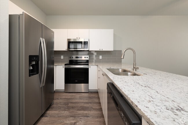 1BR, 1BA - 603SF - Kitchen - Cottages at Woodmen Heights