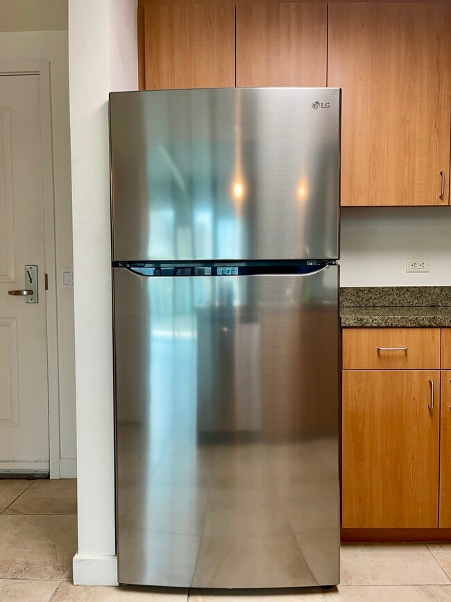 Kitchen - Stainless LG Refrigerator - 1080 Park Blvd