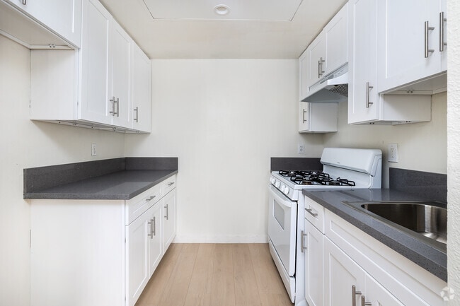 1BD, 1BA - 625SF - Kitchen - Irolostar Apartments